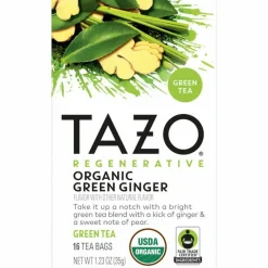 Tazo Regenerative Organic Green Ginger Green Tea Bag