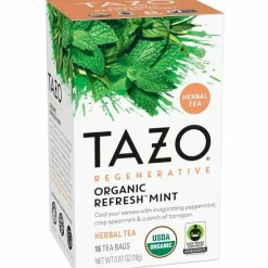 Tazo Regenerative Organic Refresh Mint Herbal Tea Bag