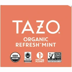 Tazo Regenerative Organic Refresh Mint Herbal Tea Bag