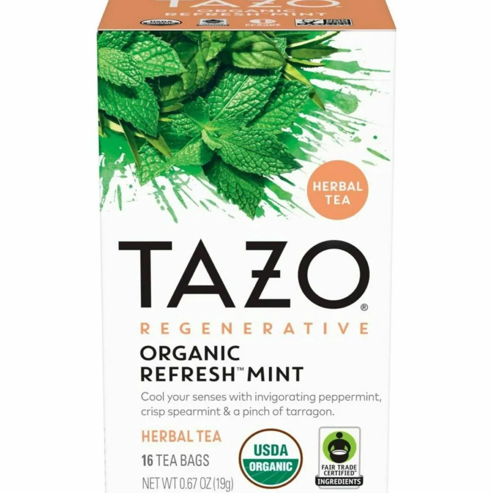 Tazo Regenerative Organic Refresh Mint Herbal Tea Bag