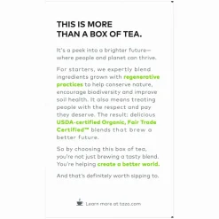 Tazo Tea Bags, Organic Green Ginger, 16/Box, 6 Boxes/Carton