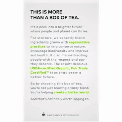 Tazo Tea Bags, Organic Zen, 16/Box, 6 Boxes/Carton