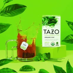 Tazo Tea Bags, Organic Zen, 16/Box, 6 Boxes/Carton