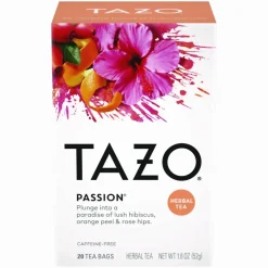 Tazo Tea Bags, Passion, 20/Box, 6 Boxes/Carton