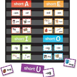 Teacher Created Resources Short Vowels Pocket Chart Cards