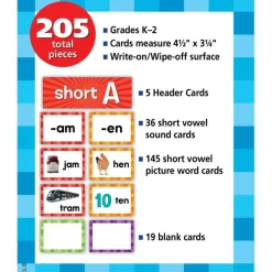 Teacher Created Resources Short Vowels Pocket Chart Cards