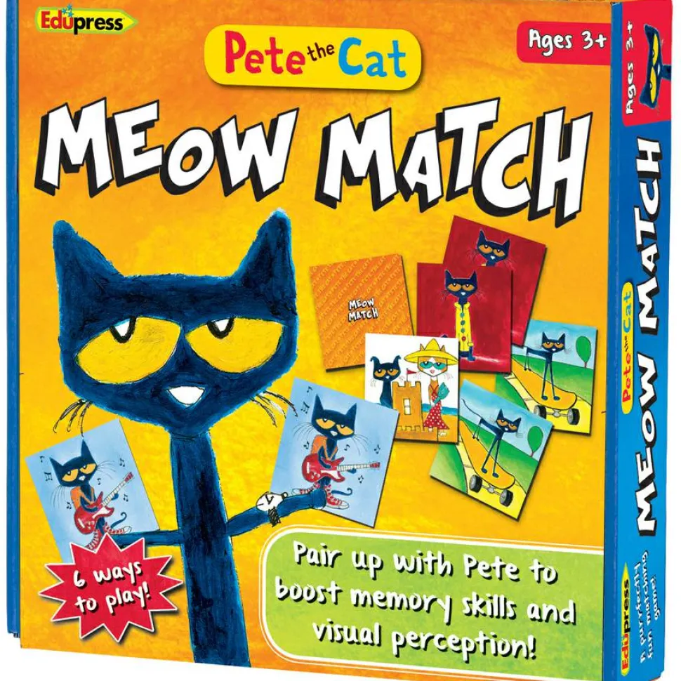 Teacher Created Resources Pete The Cat Meow Match Game