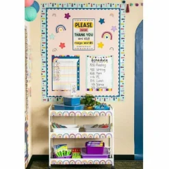 Teacher Created Resources Straight Border Trim, Oh Happy Day Pom-Poms And Tassels, Pack Of 12 Pieces