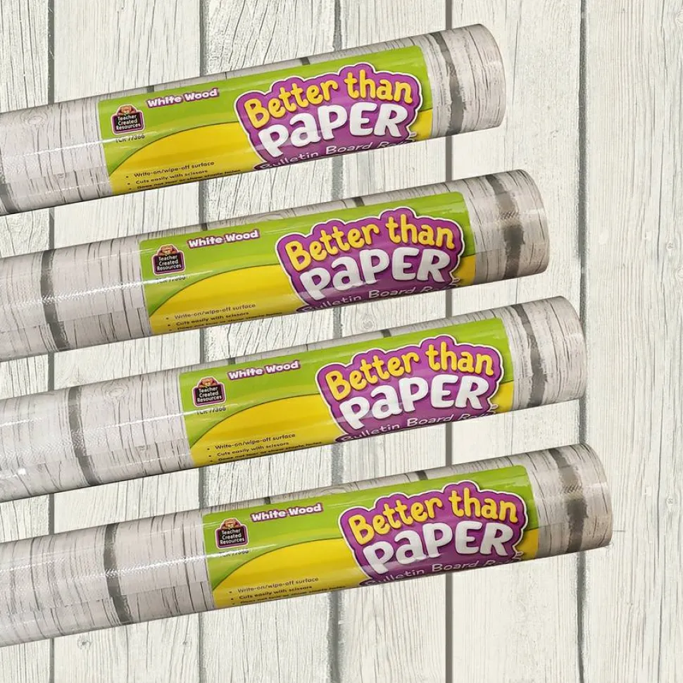 Teacher Created Resources White Wood Paper Board Roll