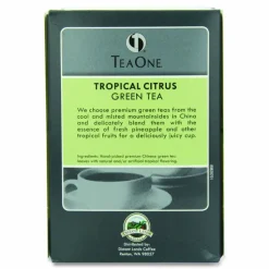 Tea One Tea Pods, Tropical Citrus Green, 14/Box