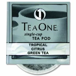 Tea One Tea Pods, Tropical Citrus Green, 14/Box