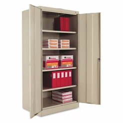 Tennsco 72" High Standard Cabinet (Unassembled), 36w x 24d x 72h, Putty