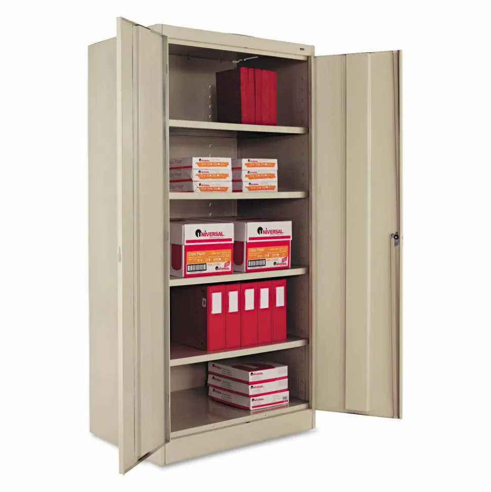 Tennsco 72" High Standard Cabinet (Unassembled), 36w x 24d x 72h, Putty