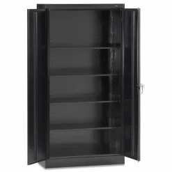 Tennsco 72" High Standard Cabinet (Assembled), 36w x 18d x 72h, Black