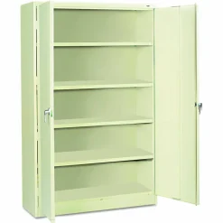 Tennsco Jumbo Storage Cabinet, 5-Shelf, Putty