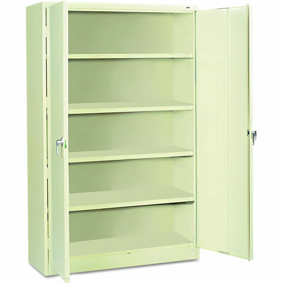 Tennsco Jumbo Storage Cabinet, 5-Shelf, Putty