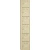 Tennsco Six-Tier Box Locker, 1-Wide, 72"H x 12"W x 18"D, Sand