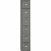 Tennsco Six-Tier Box Locker, 1-Wide, 72"H x 12"W x 18"D, Medium Gray