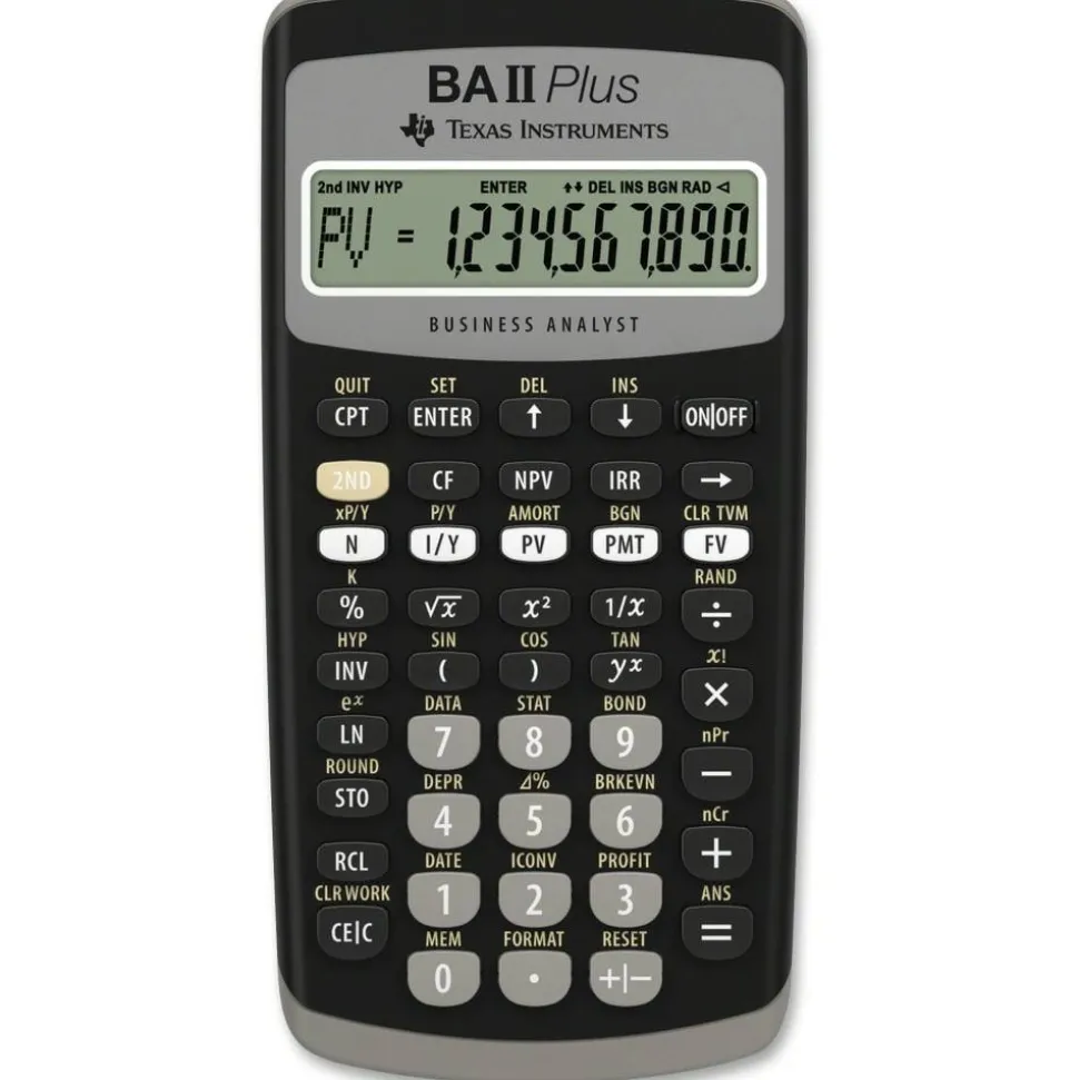 Texas Instruments BA II Plus Financial Calculator