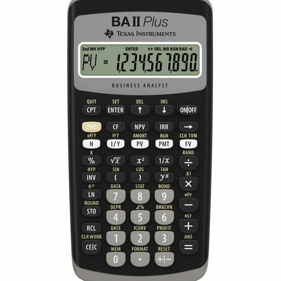 Texas Instruments BA II Plus Financial Calculator