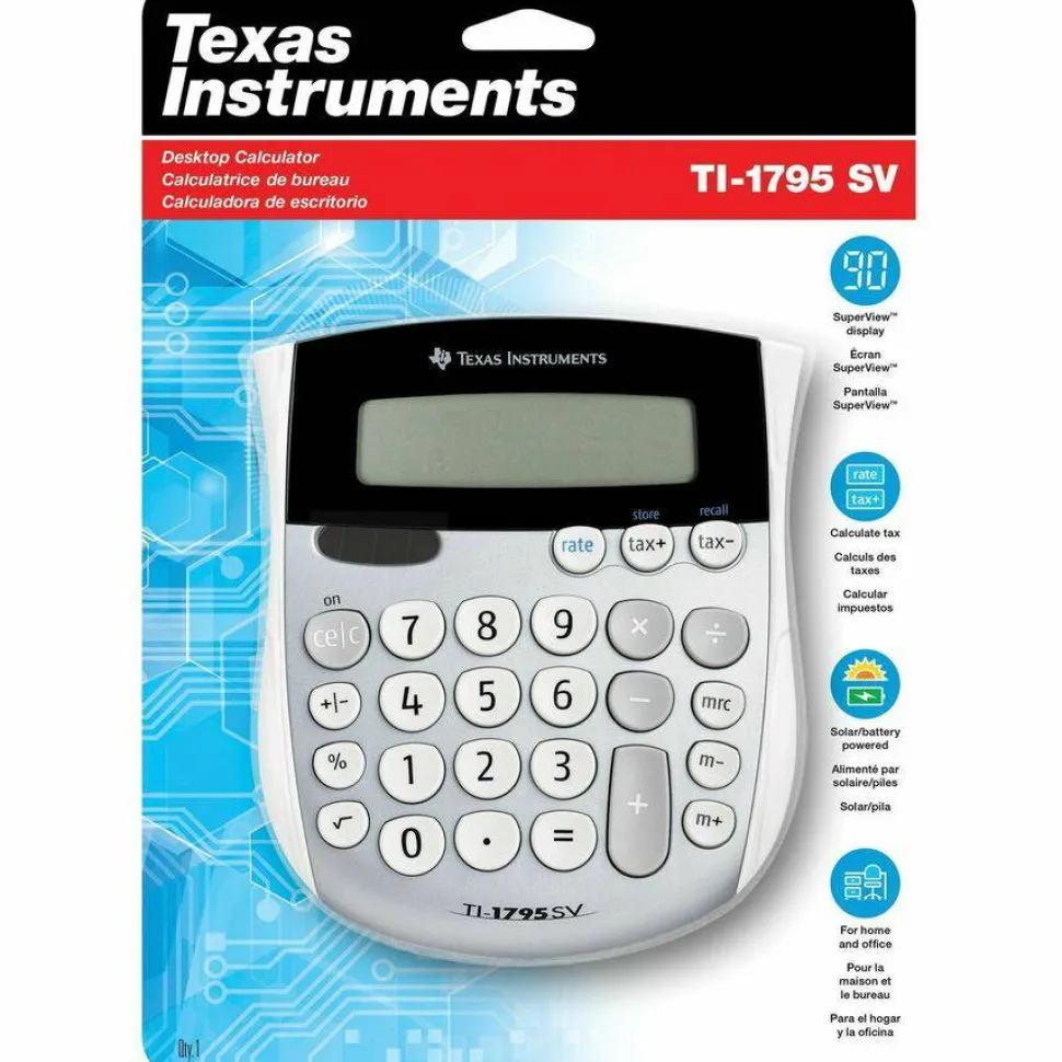 Texas Instruments TI-1795 SV Simple Calculator