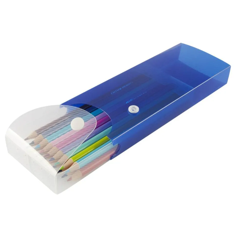 Textured Slider Pencil Box, Assorted Colors