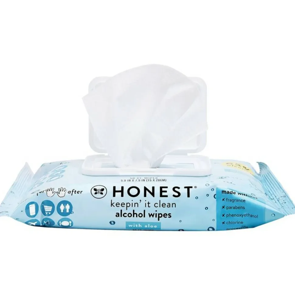 The Honest Company Sanitizing Wipes, Unscented, 50 Wipes