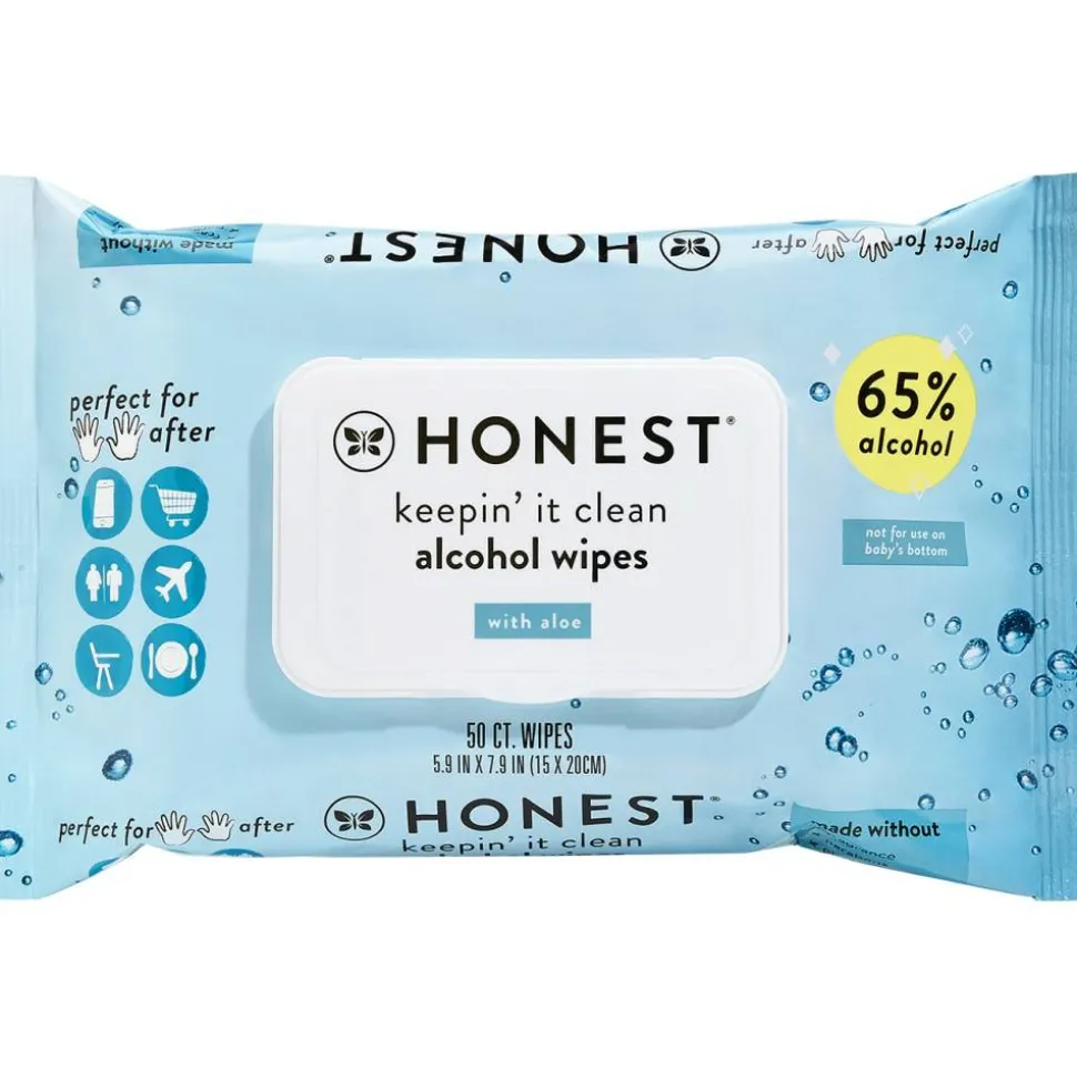 The Honest Company Sanitizing Wipes, Unscented, 50 Wipes