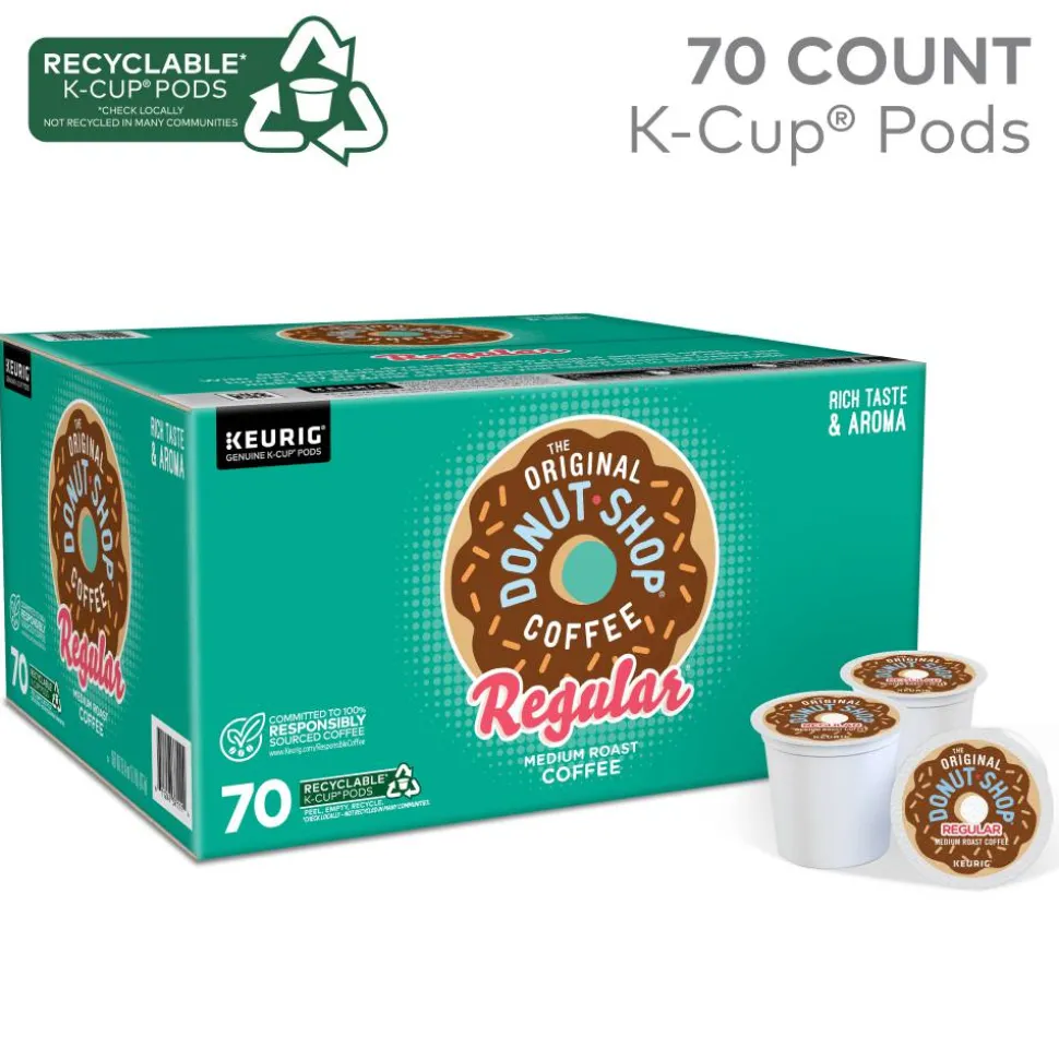 The Original Donut Shop Regular Coffee Single-Serve K-Cup, Pack of 70 Pods