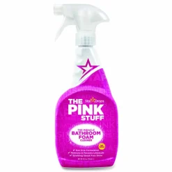 The Pink Stuff Miracle Bathroom Foam Cleaner, Fruity Scent, 25.4 oz Trigger Spray Bottle