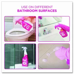 The Pink Stuff Miracle Bathroom Foam Cleaner, Fruity Scent, 25.4 oz Trigger Spray Bottle