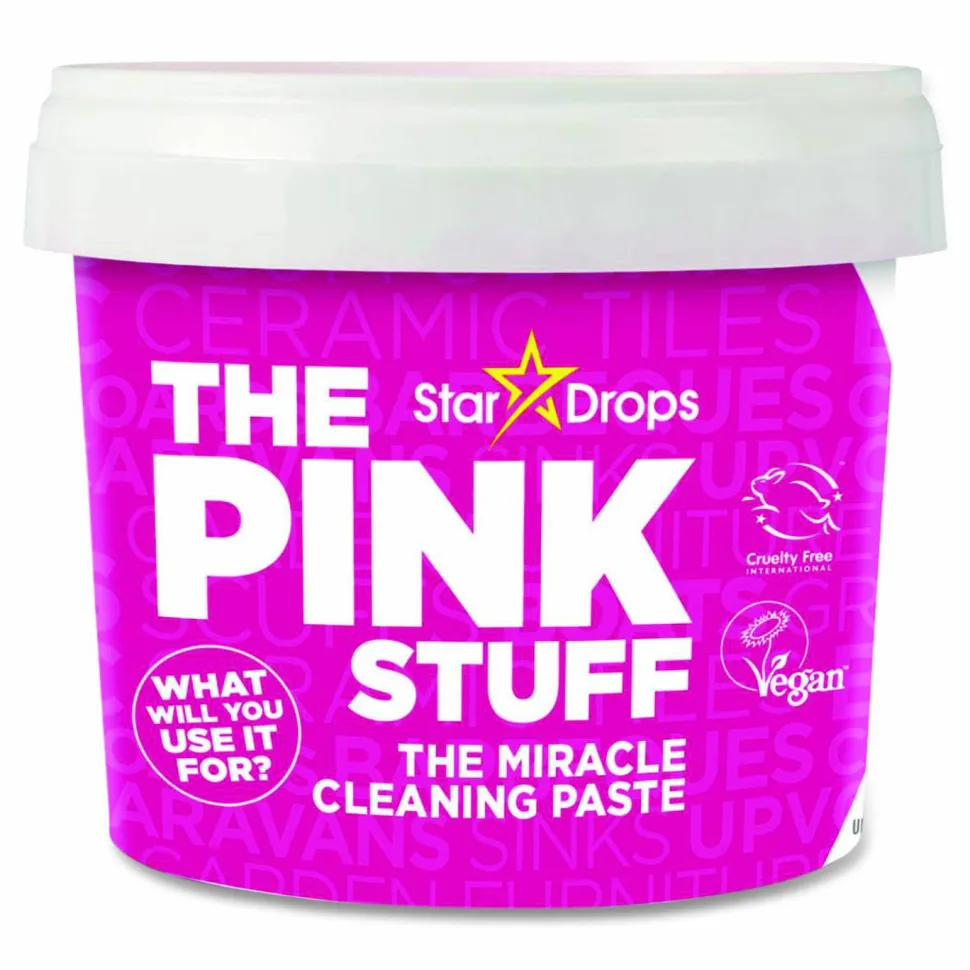 The Pink Stuff Miracle Cleaning Paste, Fruity Scent, 17.6 oz Jar, 6/Carton