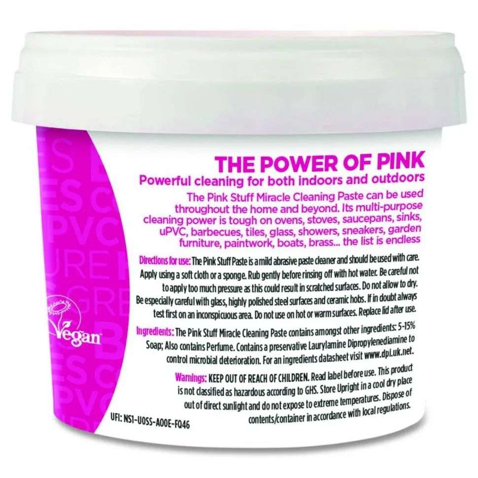 The Pink Stuff Miracle Cleaning Paste, Fruity Scent, 17.6 oz Jar, 6/Carton