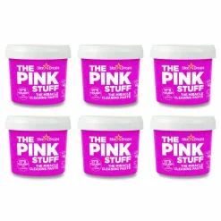 The Pink Stuff Miracle Cleaning Paste, Fruity Scent, 17.6 oz Jar, 6/Carton