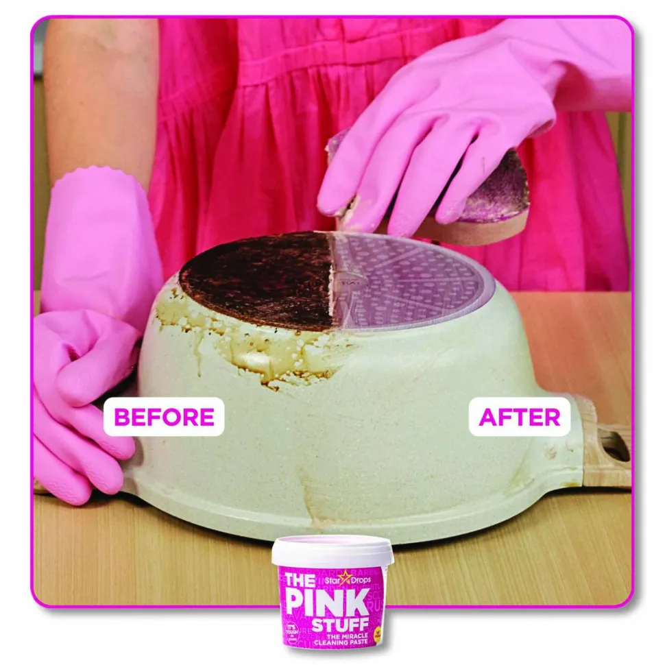 The Pink Stuff Miracle Cleaning Paste, Fruity Scent, 17.6 oz Jar, 6/Carton