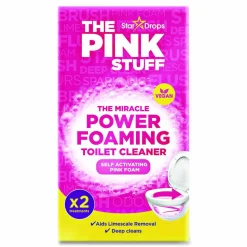 The Pink Stuff Miracle Power Foaming Toilet Cleaner, Fruity Scent, 3.5 oz Packet, 2 Packets/Box