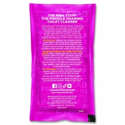 The Pink Stuff Miracle Power Foaming Toilet Cleaner, Fruity Scent, 3.5 oz Packet, 2 Packets/Box