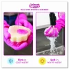 The Pink Stuff Sqeezy Dual-Sided Sponge and Scrubber, 4" x 5.3", 3.8" Thick, Pink/Ivory