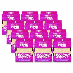The Pink Stuff Sqeezy Dual-Sided Sponge and Scrubber, 4