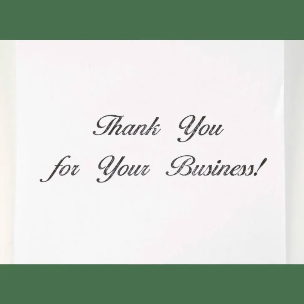 Thermal Preprinted "Thank You" Paper Rolls, 3-1/8" x 230', White, Pack Of 8