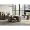 Thomasville Alderbrook 60"H 3-Shelf Bookcase With Storage, Walnut/Matte Black