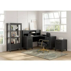 Thomasville Rivington 20-3/4"D Vertical 2-Drawer File Cabinet, Raven Black