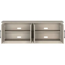 Thornwell Rectangular TV Stand for TV's up to 78" in Alder White