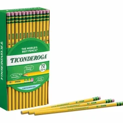 Ticonderoga #2 Pencils, #2 Lead, Soft, Pack of 72