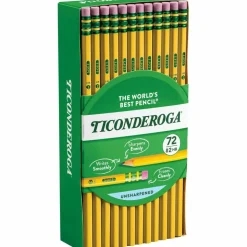 Ticonderoga #2 Pencils, #2 Lead, Soft, Pack of 72