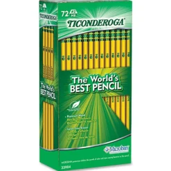 Ticonderoga #2 Pencils, #2 Lead, Soft, Pack of 72