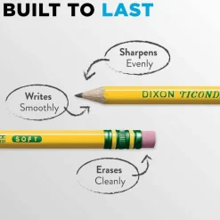 Ticonderoga #2 Pre-sharpened Pencils, 0.7 mm, Yellow, Pack Of 72 Pencils