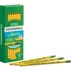 Ticonderoga Laddie Tri-Write Triangular No. 2 Pencils, #2 Lead, Soft, Pack of 36