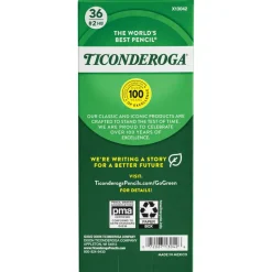 Ticonderoga Laddie Tri-Write Triangular No. 2 Pencils, #2 Lead, Soft, Pack of 36