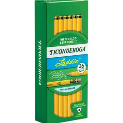 Ticonderoga Laddie Tri-Write Triangular No. 2 Pencils, #2 Lead, Soft, Pack of 36